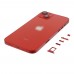 Корпус для Apple iPhone 14 красный (красный) с задним стеклом, рамкой и стеклом камеры