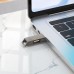 USB флеш накопитель Hoco UD14 128GB 2 в 1 USB 3.2/ Type-C металлический серый
