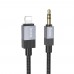 Кабель Hoco UPA32A Lightning to Jack 3.5 1m черный