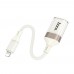 Адаптер переходник Hoco UA39 Lightning to USB 2.0 apricot