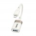 Адаптер переходник Hoco UA39 Lightning to USB 2.0 apricot