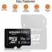 Карта памяти Amazon Basics 256GB MicroSDXC Memory Card + Adapter (LSMICRO256GU3)