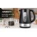 Электрочайник Ardesto EKL-F19B, черный, 2200W, 1.7 л, дисковый, пластиковый корпус, индикатор уровня воды, подсветка, Электрочайник Ardesto EKL-F19B, черный, 2200W, 1.7 л, дисковый, пластиковый корпус, индикатор уровня воды, подсветка,