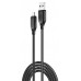 Кабель XO NB235 Zebra Series Braided USB-A to Micro - 1m (черный) (6974583)