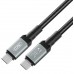 Кабель XO NBQ264A High Power Braided Type-C to Type-C - 240W - 1m черный (7102292)