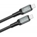 Кабель XO NBQ264A High Power Braided Type-C to Type-C - 240W - 1m черный (7102292)