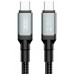 Кабель XO NBQ264A High Power Braided Type-C to Type-C - 240W - 1m черный (7102292)