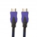Видeo кабель PowerPlant HDMI - HDMI 1.4 2К метров Nylon Double ferrites