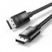 Кабель UGREEN DP114 DP Male to Male DP1.4 8K Round Cable ABS Shell Braid 1.5m (чорний) (UGR-80391) Кабель UGREEN DP114 DP Male to Male DP1.4 8K Round Cable ABS Shell Braid 1.5m (чорний) (UGR-80391)