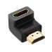Адаптер UGREEN HDMI 4K Adapter Male to Female Down-angled