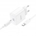 Мережевий зарядний пристрій HOCO C76A Pro Majestic single port PD30W charger set (Type-C to Type-C)(EU) білий