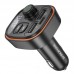 АЗП з FM-модулятором BOROFONE BC59 Heroic car BT FM transmitter чорний