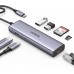 USB-хаб UGREEN CM512 USB-C to 2*USB3.0+HDMI+RJ45+SD&TF +PD port Converter