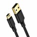 Перехідник UGREEN US132 USB 2.0 A Male to Mini 5 Pin Male Cable 1m (чорний)(UGR-10355) Перехідник UGREEN US132 USB 2.0 A Male to Mini 5 Pin Male Cable 1m (чорний)(UGR-10355)