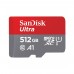 Карта пам'яті microSDXC (UHS-1) SanDisk Ultra 512Gb class 10 A1 (150Mb/s) (adapter SD)