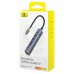 USB-хаб Baseus UltraJoy Series 7-Port HUB AIR Space сірий (Type-C to HDMI4K@60Hz*1+USB3.0*2+PD*1+SD/TF3.0*1+3.5mm*1)