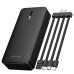 Зовнішній акумулятор BOROFONE BJ84A Smooth power bank with four cables(20000mAh) чорний