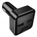АЗП з FM-модулятором BOROFONE BC63 Selecto car BT FM transmitter чорний