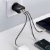 Мережевий зарядний пристрій Baseus Compact Quick Charger 2U+C 30W EU чорний CCXJ-E01