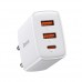 Мережевий зарядний пристрій Baseus Compact Quick Charger 2U+C 30W EU білий CCXJ-E02