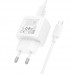Мережевий зарядний пристрій HOCO CS52A Surplus single-port QC3.0 charger + Micro білий Мережевий зарядний пристрій HOCO CS52A Surplus single-port QC3.0 charger + Micro білий