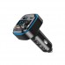 ФМ-модулятор XO BCC08 MP3 5V/3.1A Car Charger with Ambient Light Чорний