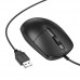 Дротова оптична USB мишка BOROFONE BG17 Morning business wired mouse чорна
