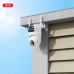 Наружна камера спостереження XO CR06 Star 400W Піксель Dual Screen Outdoor Dome Camera Біла