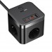 Мережевий зарядний пристрій Baseus PowerCombo Cube Power Strip 3AC+2U+2C 30W 1.5m EU чорний E00066400117-00