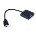 Конвертер Hdmi папа на Vga мама 30 см с аудио