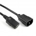 Кабель питания вторичный PC - monitor 1.8m 0.75mm IEC C13-C14 OEM