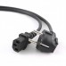 Кабель питания для ПК 1.2m 0.75mm Cee 7/7 - Iec C13 евровилка 3 пина