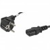 Кабель питания для ПК 1.2m 0.75mm Cee 7/7 - Iec C13 евровилка 3 пина