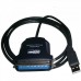 Кабель переходник Usb - Lpt Bitronix 36 pin 1.5 метровый