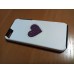 Чехол-накладка Deos Cyclamen Opal Swarovski Heart-белая IPhone 5/5s