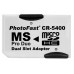 Переходник для карт памяти c 2 штук microSD на MS pro Duo (CR-5400)