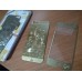 Защитное стекло для iPhone 5 5S золотое с рисунком комплект