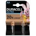 Батарейка Duracell Ultra LR06 AA упаковка из 2 штук