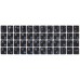 Наклейки на клавиатуру Grand непрозрачные UA / EN / RU 12 x 13 мм черный фон