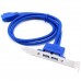 Планка расширения Usb 3.0 на заднюю панель 2 порта косичка