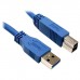 Кабель переходник Atcom Usb 3.0 AM / BM папа папа 1.8 метра синий