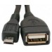 Кабель Usb 2.0 AF - Micro-usb 5P Otg  длина 0.1 метра