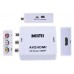 Конвертер Hdmi to AV - Вход Hdmi мама - Выход 3RCA мама