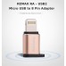 Переходник REMAX RA-USB2 microUSB to Lightning золотистый