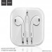Стильная гарнитура Hoco M1 Apple White mic button call answering volume control