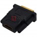 Переходник штекер DVI-D241 - гнездо Hdmi gold пластик