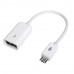 Кабель Шнур - переходник OTG (мама USB A - папа micro-USB 5pin) 0.2метра