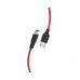 Дата кабель Hoco x21 plus Usb Type-C 2A 2 метра недорогой вариант красный