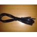 Шнур сетевой кабель питания 2*0,75 мм 3 метра чёрный