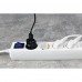 Сетевой удлинитель 2E 5XSchuko с выключателем 3G*1.0мм 3м White (2E-U05ESM3W)